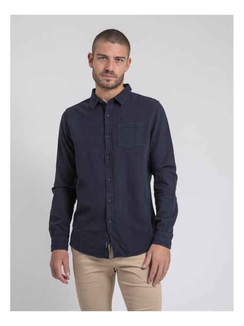 Chemise manches longues pur coton TAMORIS - Kiabi