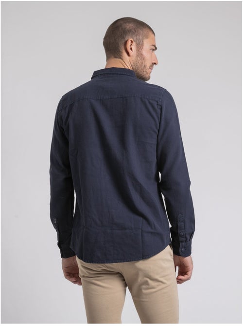 Chemise manches longues pur coton TAMORIS - Kiabi