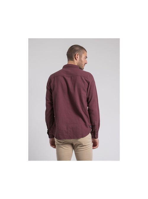 Chemise manches longues pur coton TAMORIS - Kiabi