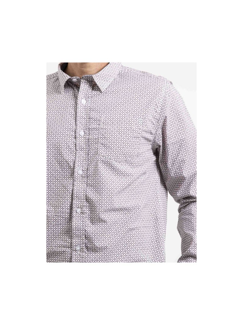 Chemise manches longues pur coton TIVENOL Ecru - Kiabi