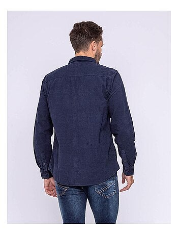 Chemise manches longues pur coton velours TRESOR
