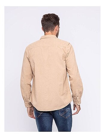 Chemise manches longues pur coton velours TRESOR