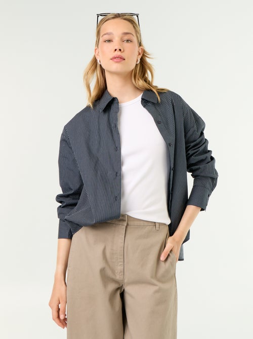 Chemise manches longues rayée - Kiabi Chemise manches longues rayée - Kiabi