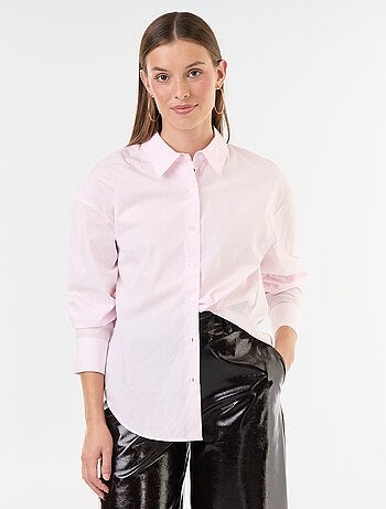 Chemise manches longues rayée