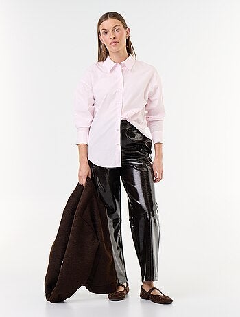 Chemise manches longues rayée