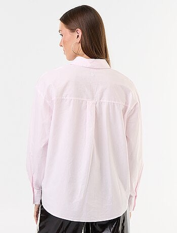 Chemise manches longues rayée