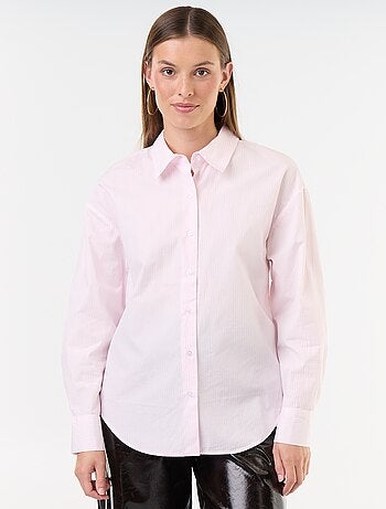 Chemise manches longues rayée