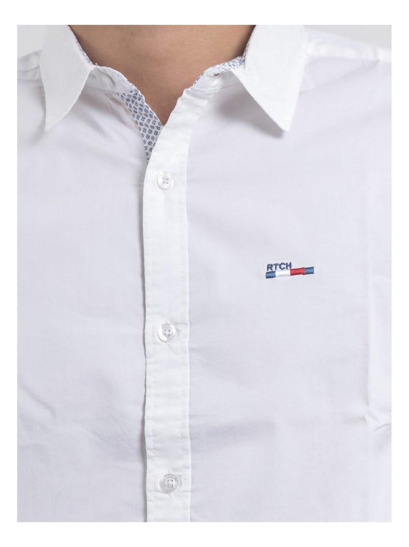 Chemise manches longues TARTIK Blanc - Kiabi