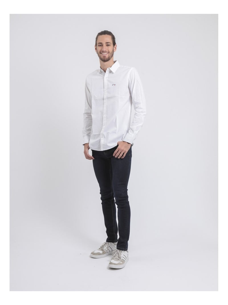 Chemise manches longues TARTIK Blanc - Kiabi