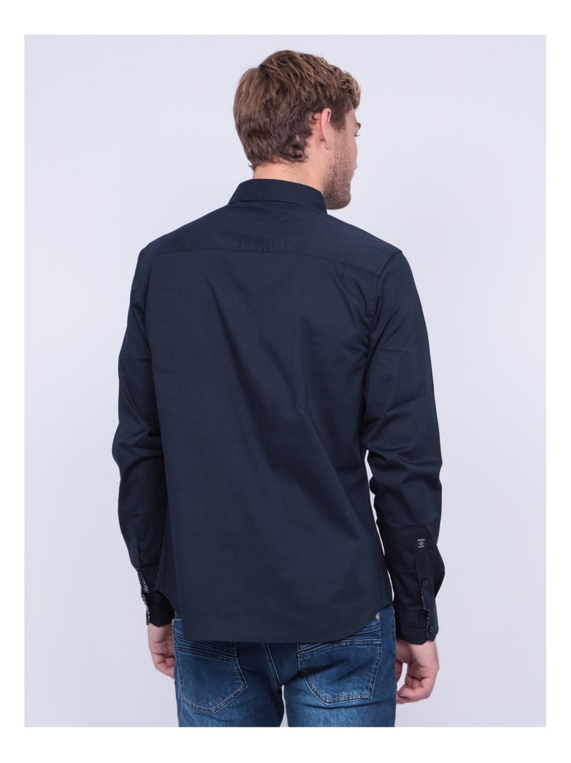 Chemise manches longues TARTIK Bleu marine - Kiabi