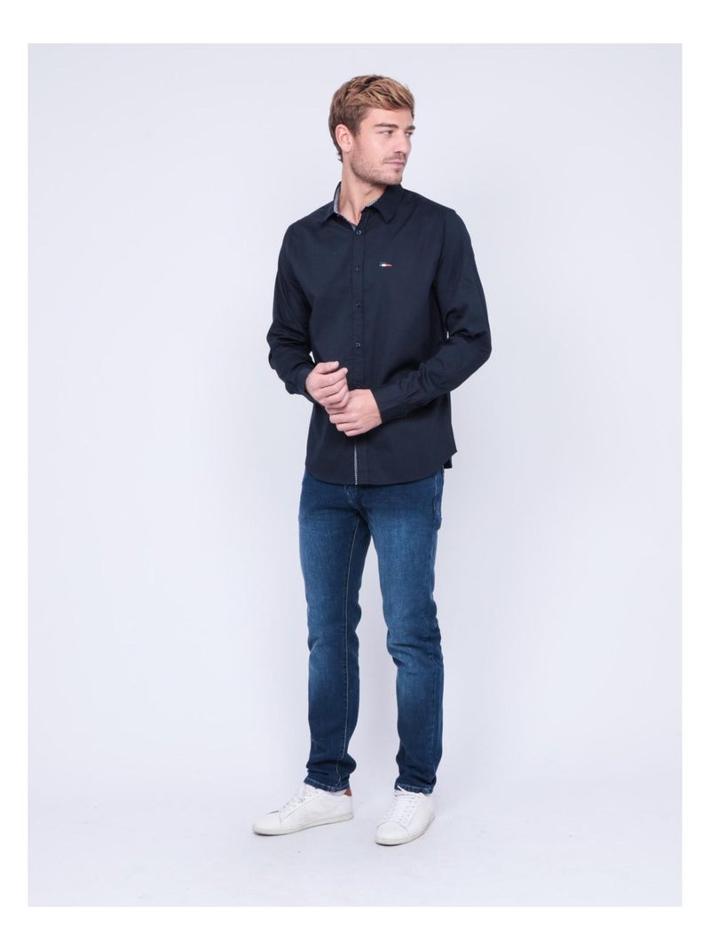 Chemise manches longues TARTIK Bleu marine - Kiabi