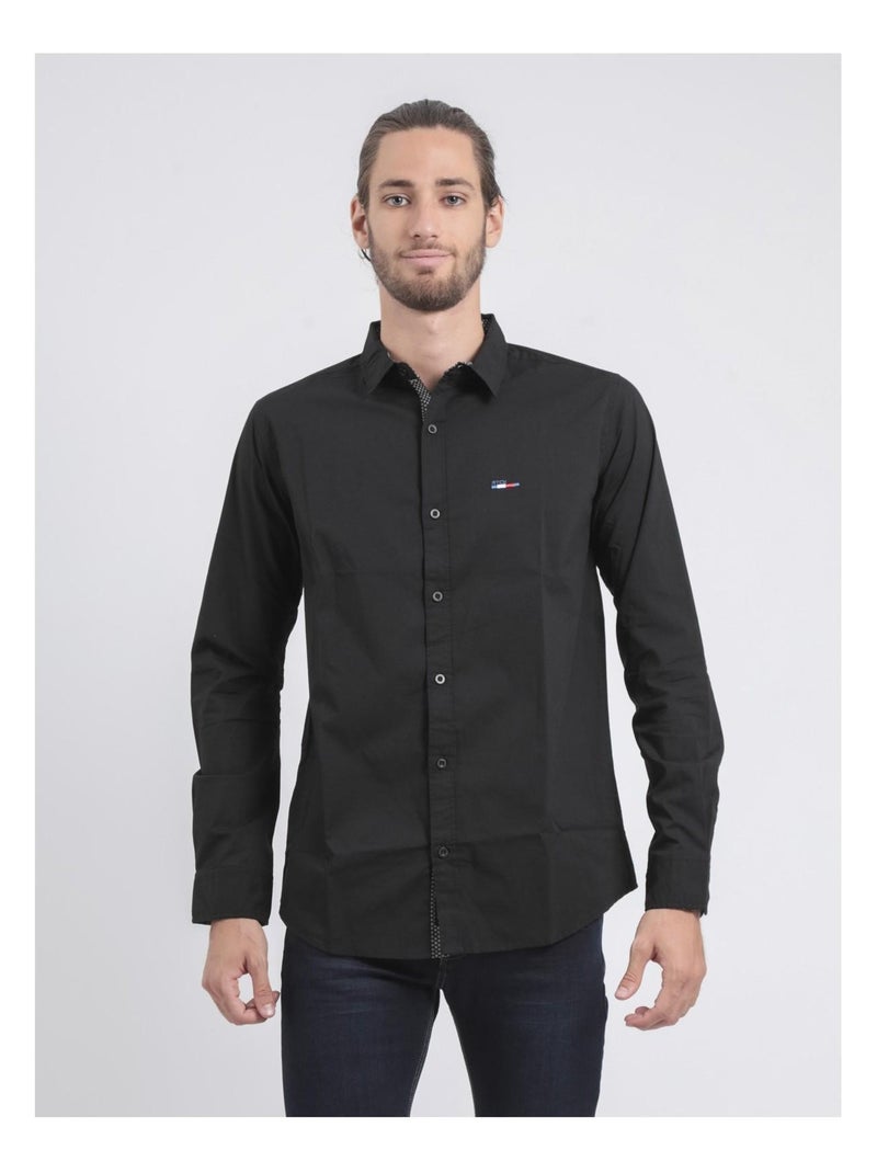 Chemise manches longues TARTIK Noir - Kiabi