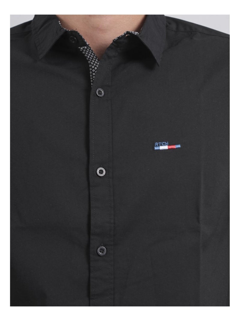Chemise manches longues TARTIK Noir - Kiabi