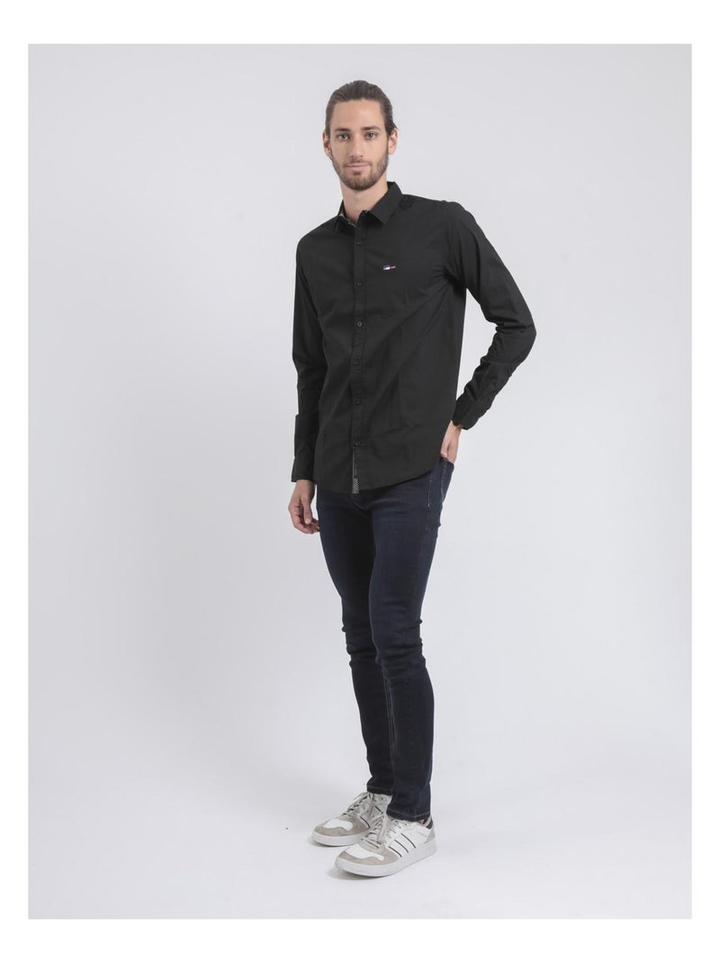 Chemise manches longues TARTIK Noir - Kiabi