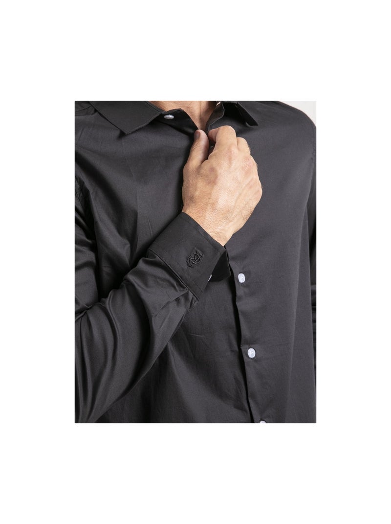 Chemise manches longues TILSON Noir - Kiabi