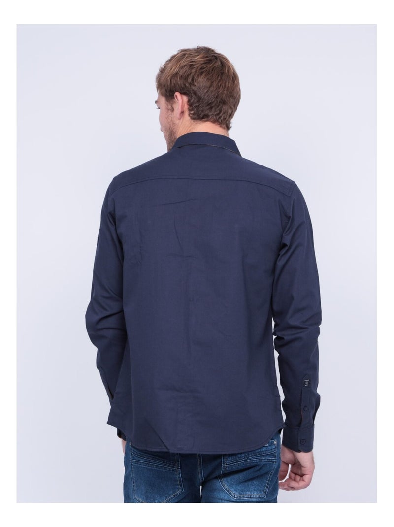 Chemise manches longues TYREX Bleu marine - Kiabi