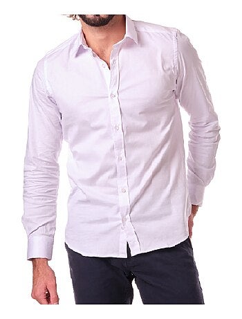Chemise manches longues unie