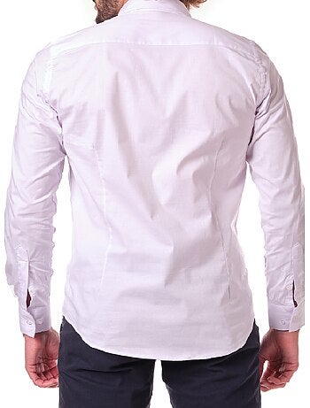 Chemise manches longues unie