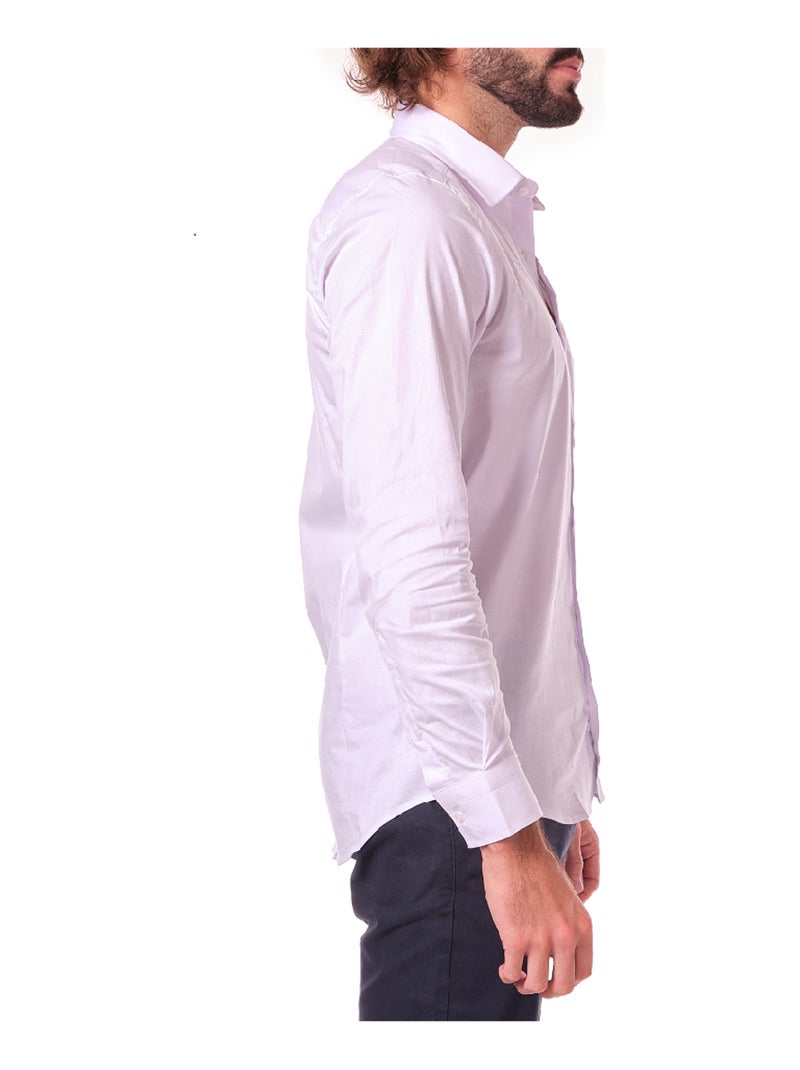 Chemise manches longues unie Blanc - Kiabi