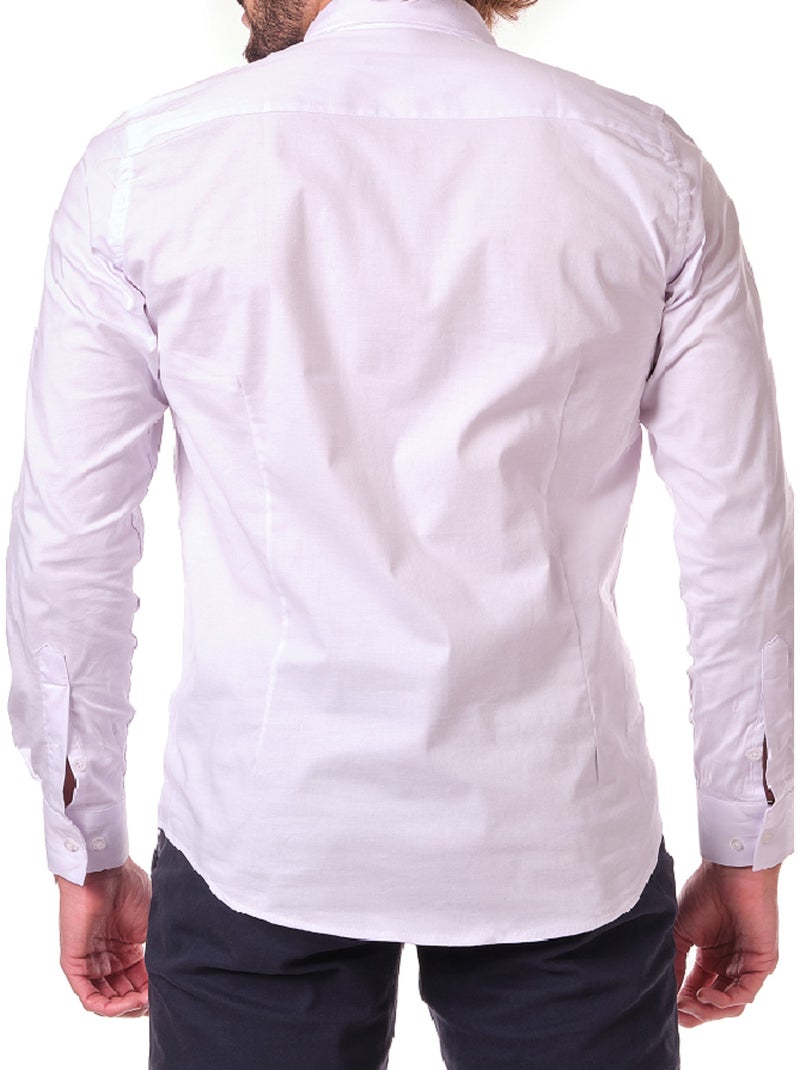 Chemise manches longues unie Blanc - Kiabi
