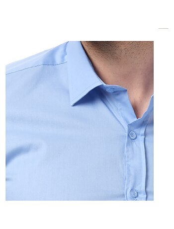 Chemise manches longues unie