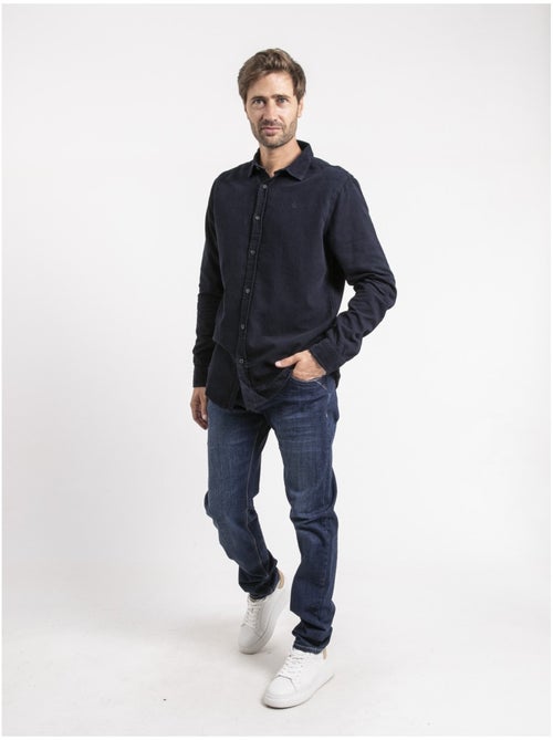 Chemise manches longues velours côtelé TOROLD - Kiabi