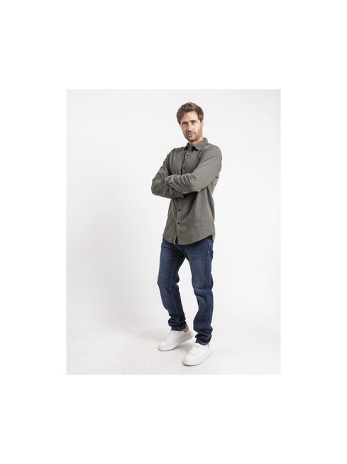 Chemise manches longues velours côtelé TOROLD - Kiabi