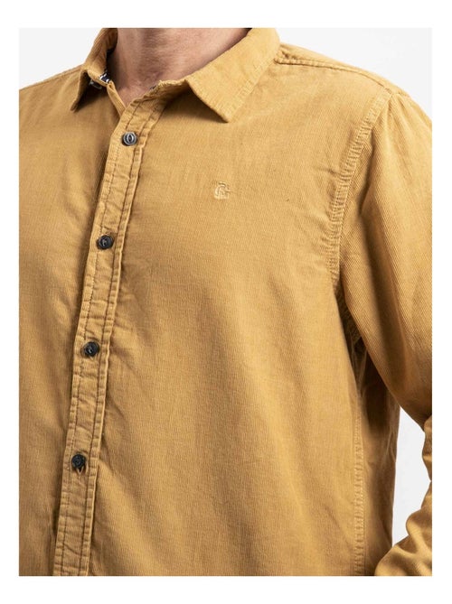 Chemise manches longues velours côtelé TOROLD - Kiabi