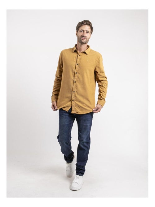 Chemise manches longues velours côtelé TOROLD - Kiabi