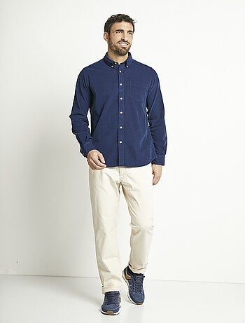 Chemise manches longues velours milleraies