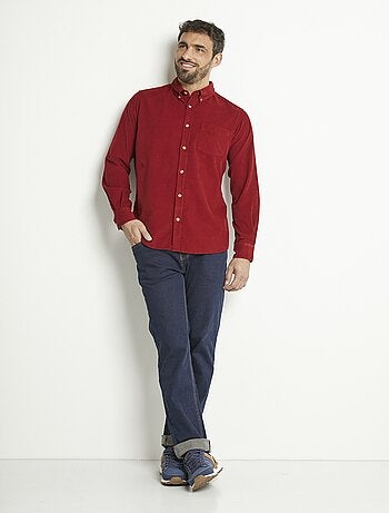 Chemise manches longues velours milleraies