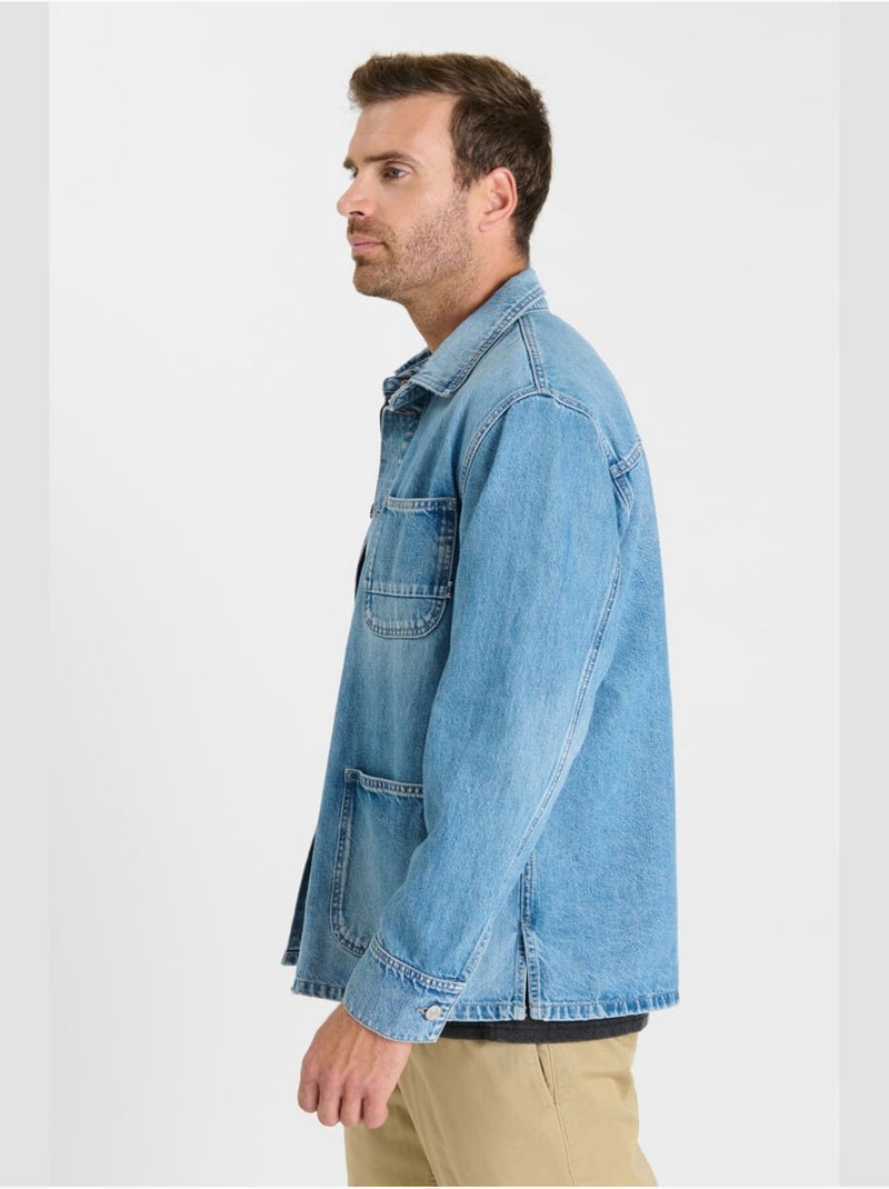 Chemise MAURI en jeans 'Le Temps Des Cerises' Bleu - Kiabi