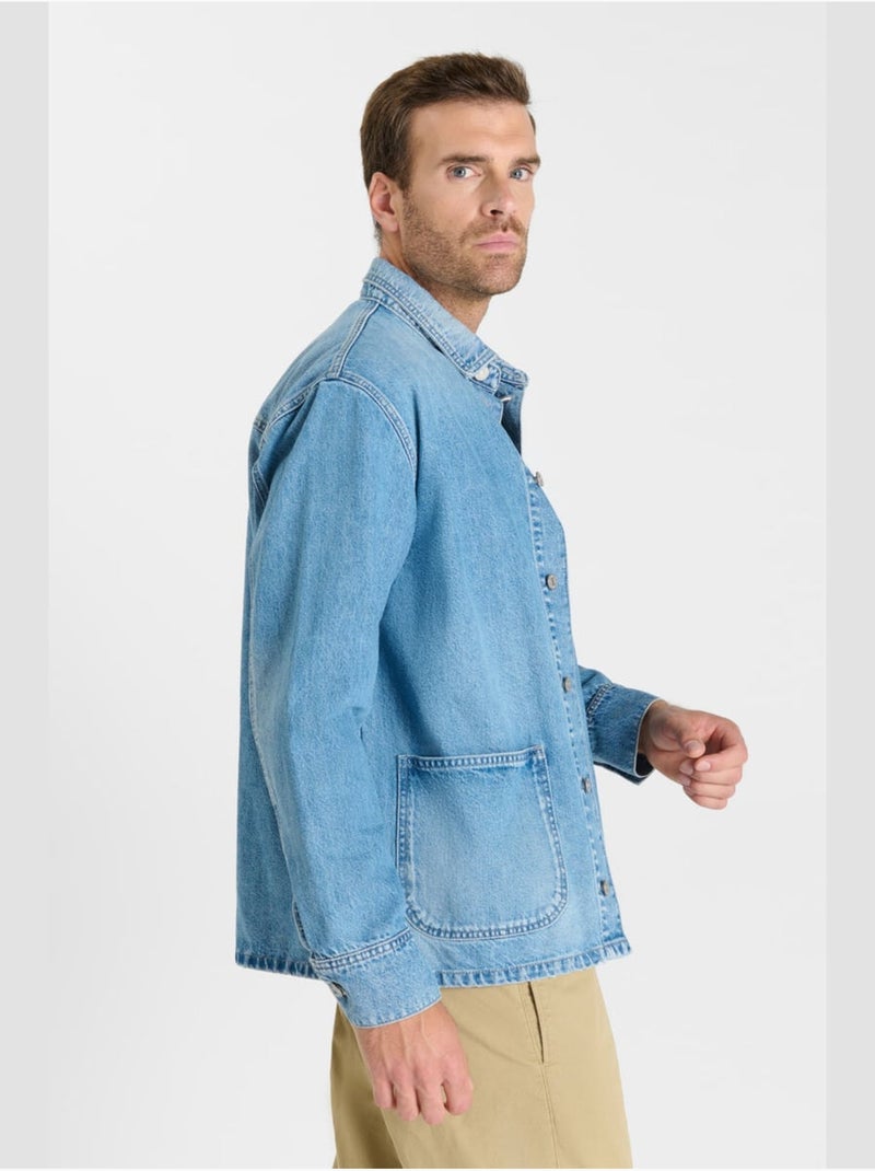 Chemise MAURI en jeans 'Le Temps Des Cerises' Bleu - Kiabi