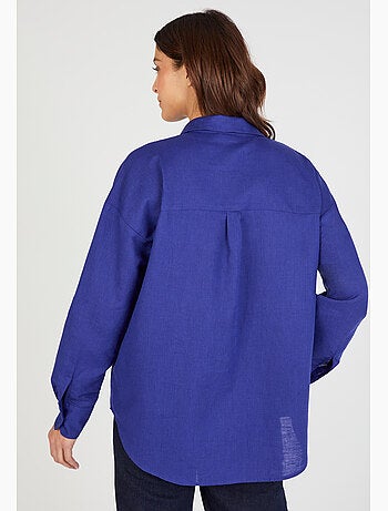 Chemise mélange lin et coton - Damart