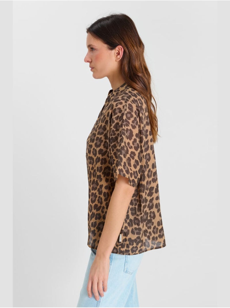 Chemise MELLY 'Le Temps Des Cerises' Marron - Kiabi