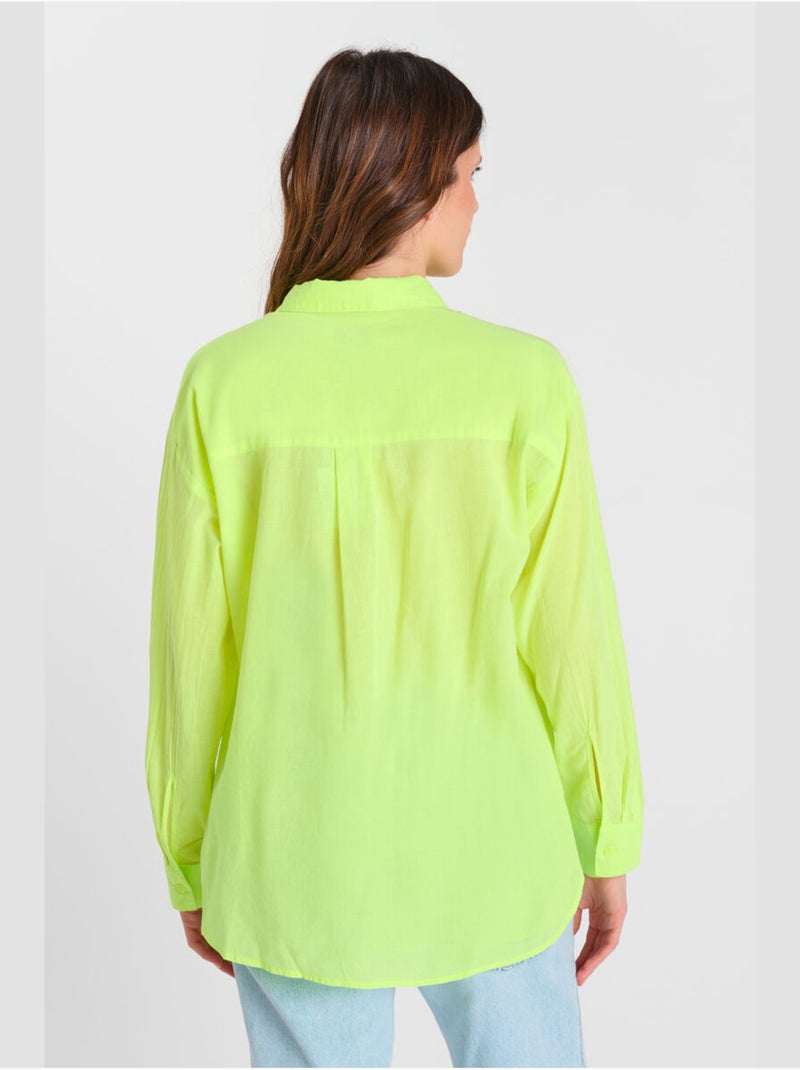 Chemise MIMITA 'Le Temps Des Cerises' Jaune - Kiabi