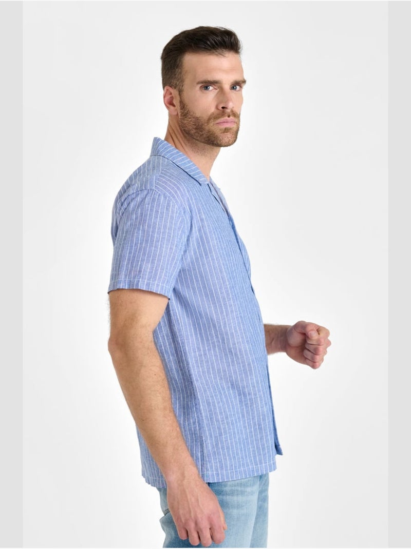 Chemise minar 'le temps des cerises' Bleu - Kiabi
