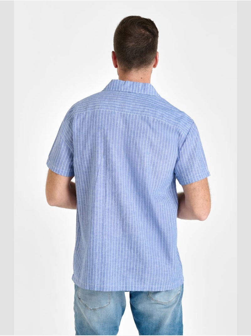 Chemise minar 'le temps des cerises' Bleu - Kiabi