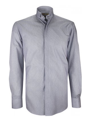 Chemise mode col cousu mao à motifs MILO