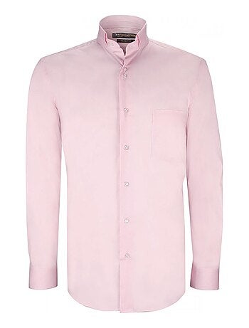 Chemise ajust e pour homme Mode homme rose Kiabi