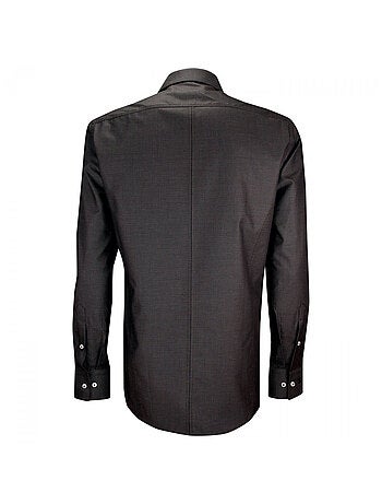 Chemise homme mode gorge cachée à motifs coupe cintrée ANDREA Emporio balzani Gris , 38