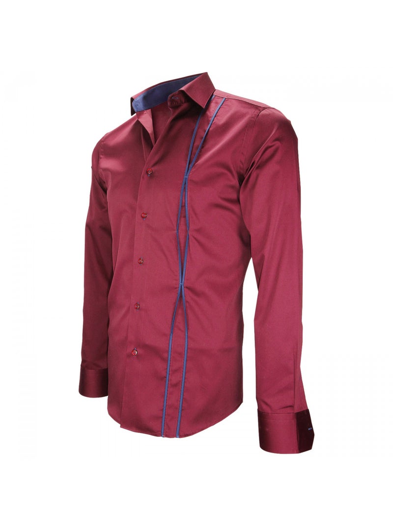 Chemise mode ICKENHAM Bordeaux - Kiabi