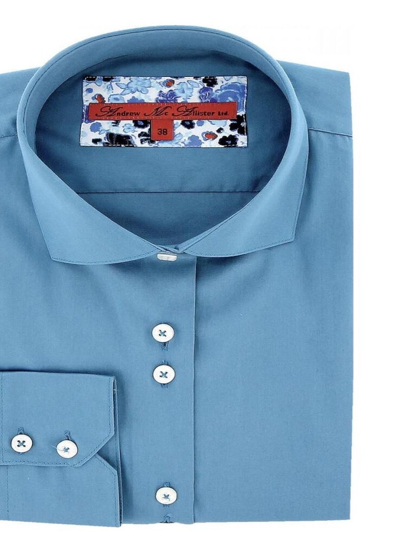 Chemise mode SKETON Bleu lagon - Kiabi