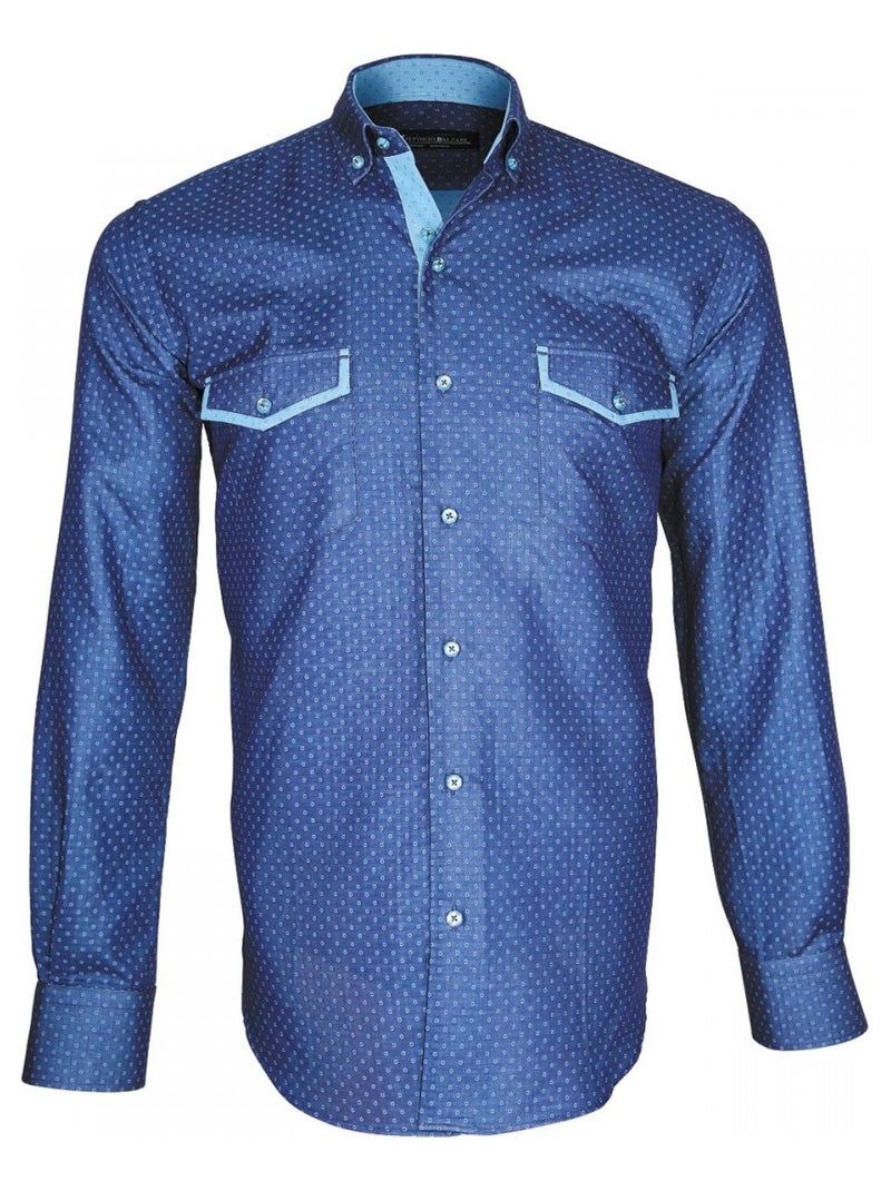 Chemise mode TASCA NEW Bleu - Kiabi