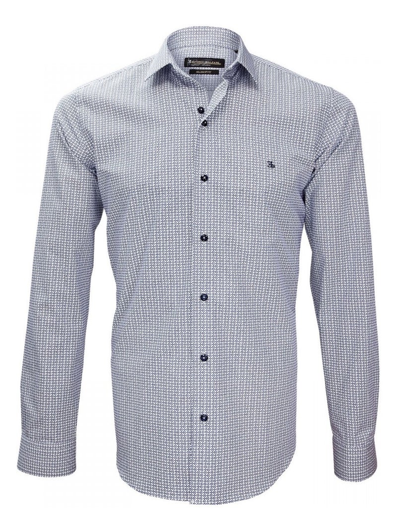 Chemise mode TIBERIO Blanc Bleu - Kiabi