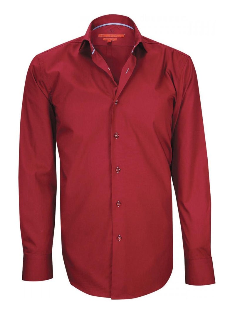 Chemise mode WALKER Bordeaux - Kiabi