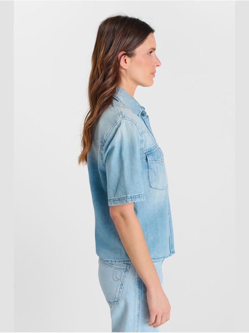 Chemise MONA 'Le Temps Des Cerises' Bleu - Kiabi