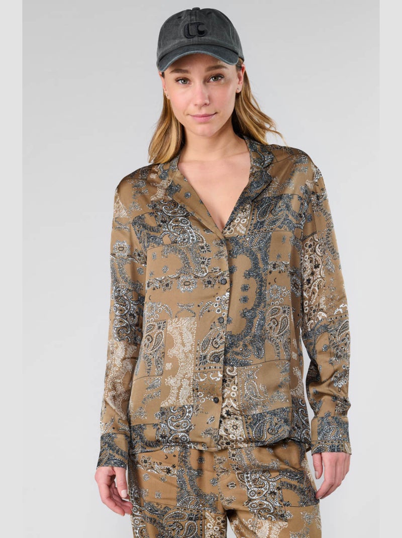 Chemise MORENA 'Le Temps Des Cerises' Gris - Kiabi