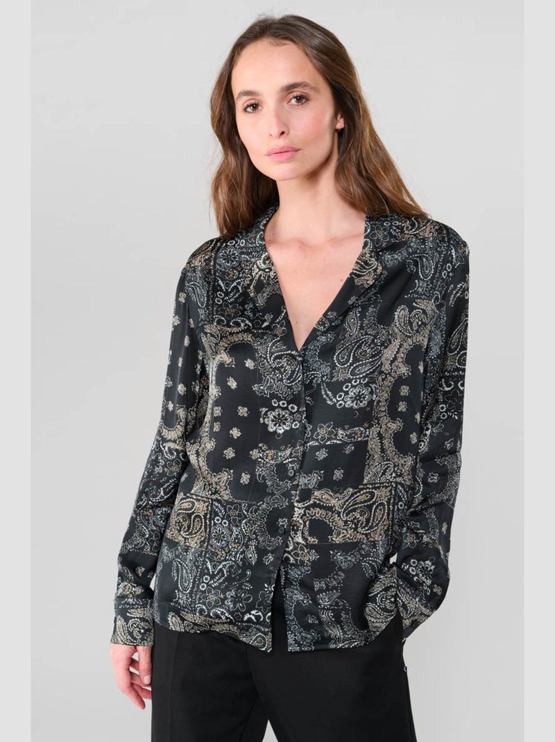 Chemise MORENA 'Le Temps Des Cerises' Noir - Kiabi