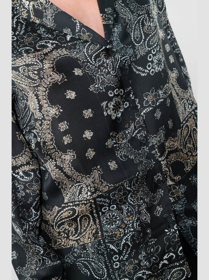 Chemise MORENA 'Le Temps Des Cerises' Noir - Kiabi